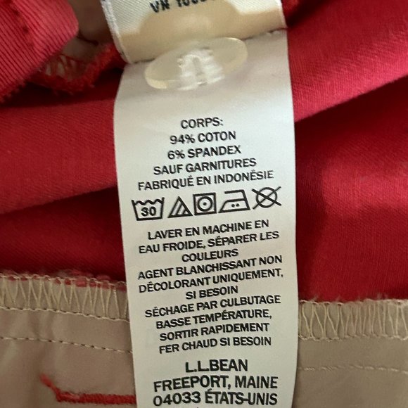 L.L. Bean Classic Fit Coral 18 Regular Pants - Picture 11 of 16